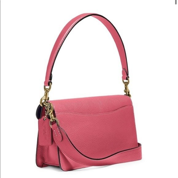 Coach Tabby 26 Colorblock Leather Shoulder Bag NWT B4 Rouge Convertible - Picture 3 of 6
